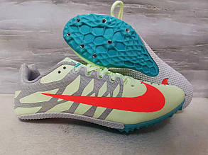 Eur38-45 шиповки жовті для бігу NIKE AIR ZOOM RIVAL S9 Track Sprint Spikes Style чоловічі жіночі