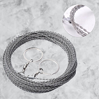 Ручна кишенькова туристична дротяна складана пилка 5 метрів