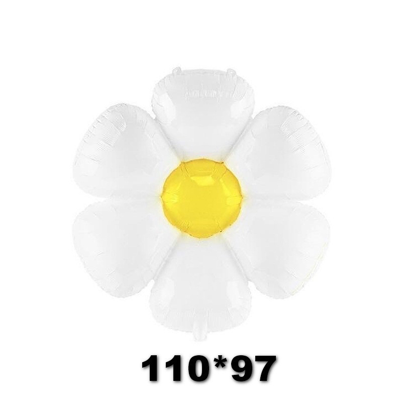 Фольгована куля фігура ромашка 110 см на 97
