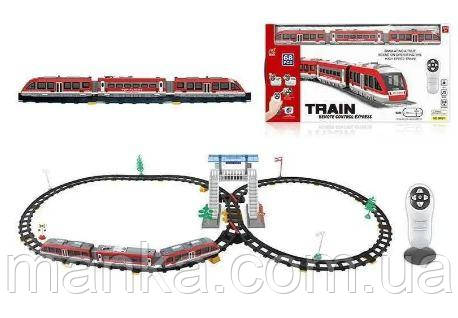 Дитяча залізниця на радіокеруванні 2812 Y Набір поїзд з рейками Залізниця на батарейках для дітей, фото 1