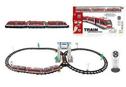 Дитяча залізниця на радіокеруванні 2812 Y Набір поїзд з рейками Залізниця на батарейках для дітей