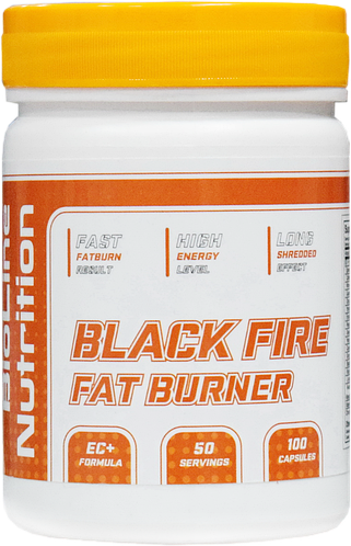 Термогенный жиросжигатель Black Fire Fat Burner, BioLine Nutrition ...