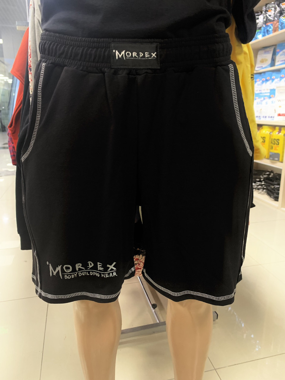 Mordex, Шорти спортивні з накладними кишенями ( Bodybuilding Wear) Чорні (M) 2XL