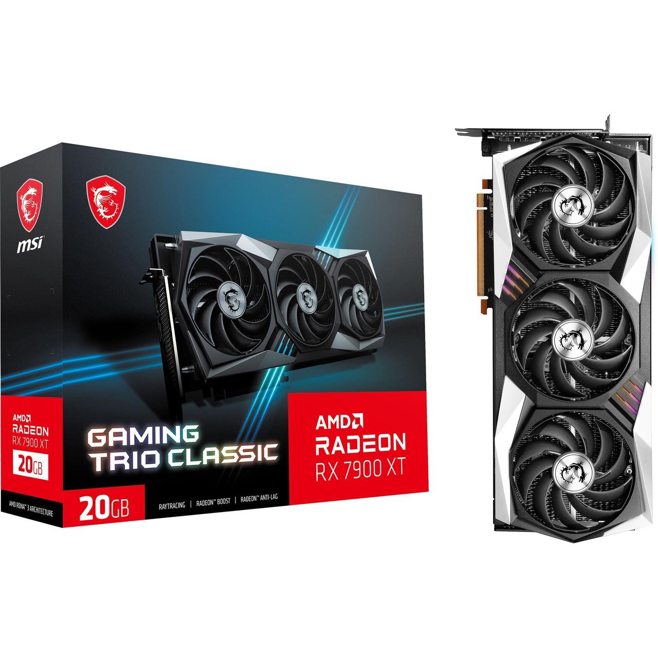 Игровая видеокарта MSI AMD Radeon RX 7900 XT GAMING TRIO CLASSIC 20G - фото 1 - id-p2028838318