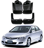 Брызговики для авто комплект 4 шт Honda Civic седан 2006 -2011 (передние и задние )