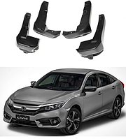 Брызговики для авто комплект 4 шт Honda Civic седан 2016-2021 (передние и задние )