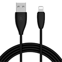 Кабель зарядный USB - Lightning Baseus Small Pretty Waist Cable 1.2 м Black (CALMY-01)