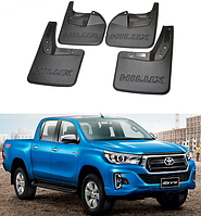 Брызговики для авто комплект 4 шт Toyota Hilux 2015-2023 ( Передние и задние )