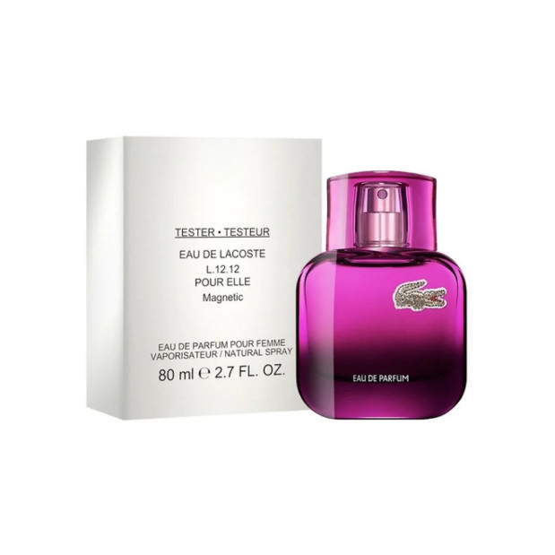 Тестер Парфумована вода для жінок Lacoste Fragrances Eau de Lacoste L.12.12 Pour Elle Magnetic 80 мл, фото 1