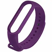 Силиконовый ремешок для фитнес-браслета Mi band M6/7/8 (Фиолетовый)