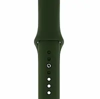 Силиконовый ремешок для умных часов Smart Watch 42/44 (Темно-зеленый)