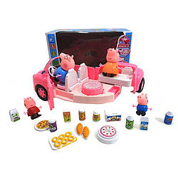 Машина з героями "Свинка Пеппа" Bambi YM11-803 музична зі світлом, World-of-Toys