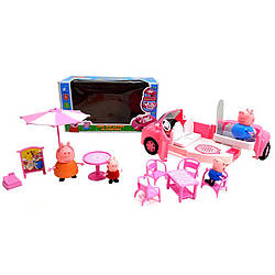 Машина з героями "Свинка Пеппа" Bambi YM11-809 музична зі світлом, World-of-Toys
