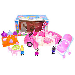 Машина з героями "Свинка Пеппа" Bambi YM11-813 музична зі світлом, World-of-Toys