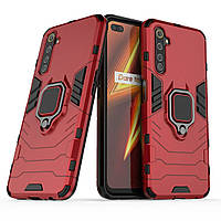 Чехол Ring Armor для Realme 6 Pro Red