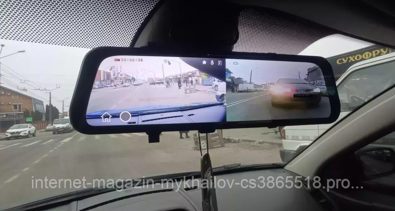 Видеорегистратор-зеркало заднего вида автомобильный DVR 2 Зеркало видеорегистратор автомобильный - фото 8 - id-p2028857130