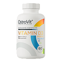 Вітаміни Vitamin D3 2000 IU + K2 MK-7 + Vitamin C + Zinc OstroVit 60 капсул