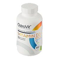 Вітаміни Vitamin D3 2000 IU + K2 MK-7 + Vitamin C + Zinc OstroVit 60 капсул, фото 2