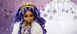 Monster High Clawdeen Wolf HNF97 Лялька Монстр Хай Клодін Вульф Святкова зимова, фото 7