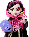 Monster High Draculaura HNF78 Лялька Монстр Хай Дракулаура Шафа з секретами Неон, фото 7