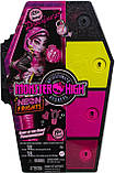 Monster High Draculaura HNF78 Лялька Монстр Хай Дракулаура Шафа з секретами Неон, фото 11