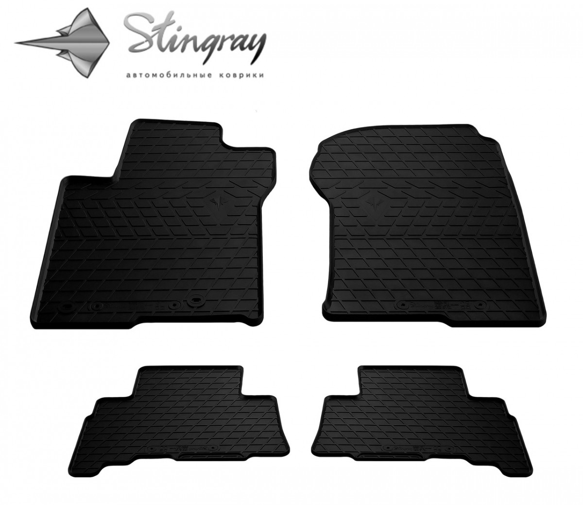 Гумові Килимки в авто (4 шт) на Toyota Land Cruiser Prado (J150) (2009-...) Тойота
