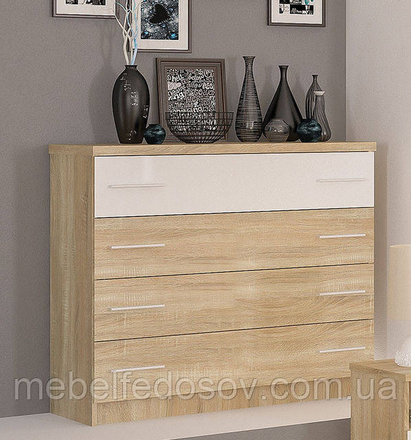 Комод Маркос NEW (Мебель-Сервіс) 1028х401х922мм дуб санома, фото 1