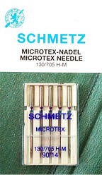 Голки для мікроволокна до побутових машин Microtex №90 / 14 Schmetz (5 шт)