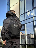 Рюкзак городской Адидас черный спортивный , Портфель Adidas с большим лого мужской женский