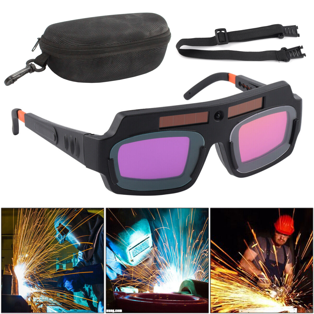 Захисні окуляри для зварювальних Хамелеон + чохол / Окуляри зварювальні з затемненням / Окуляри для зварювальника, фото 1