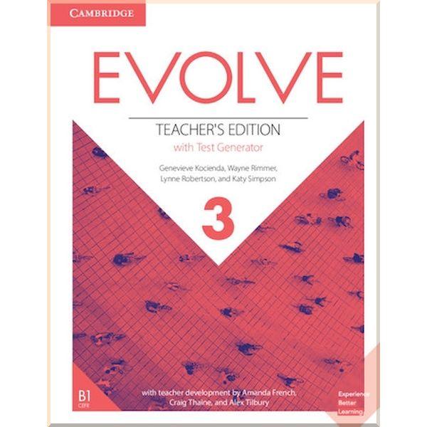 Книга для вчителя Evolve 3 Teacer's Edition with Test Generator
