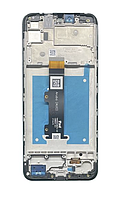 Дисплей (экран) для Motorola XT2155 Moto E20 + тачскрин, черный, с передней панелью оригинал