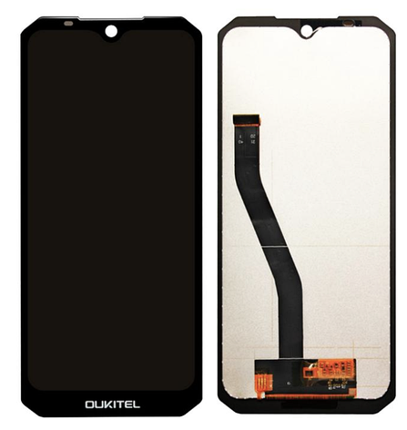 Дисплей (екран) для Oukitel WP6 + тачскрин, чорний, оригінал (54), фото 1