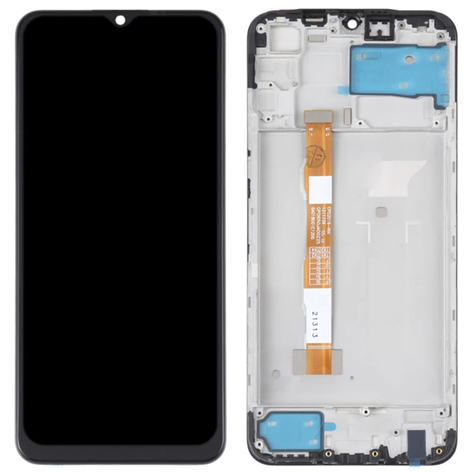 Дисплей (екран) для Vivo Y20/Y20i/Y20 2021 + тачскрин, чорний, гарної якості, з передньою панеллю, фото 1