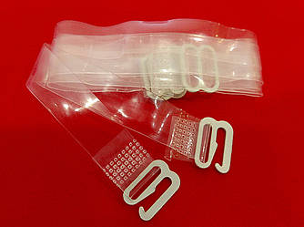 Силіконові бретелі 10 мм з металевими застібками