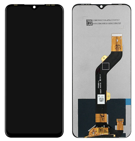 Дисплей (екран) для Infinix Hot 10s/Tecno Spark 7P + тачскрин, чорний, фото 1