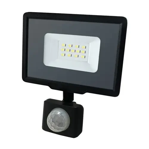 Світлодіодний прожектор 10W Slim+Sensor 6200К 220V IP65