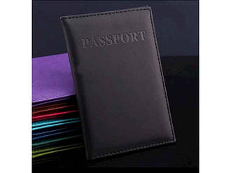 Обкладинка для паспорта чорна ТМ Unata BP