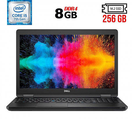 Ноутбук Б-клас Dell Latitude 5590/ 15.6" (1366x768)/ Core i5-7300U/ 8 GB RAM/ 256 GB SSD/ HD 620, фото 1