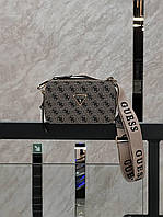 Женская сумка Guess The Snapshot Bag Dark Silver (серая) красивая сумочка на длинном ремне torba0215