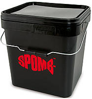 Відро для риболовлі з кришкою SPOMBTM Square Bucket 17 л