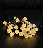 Гірлянда "Змійка-кульки", "Luca Lighting", 3,9 м, 48 LED теплий білий, фото 3