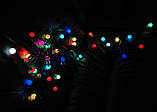 Світлодіодна гірлянда новорічна "Кульки" "Luca Lighting" для прикраси, 7.9 м, 50 LED, кольорова мерехтлива, фото 3