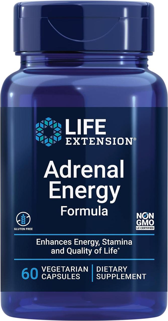 Life Extension Adrenal Energy Formula / Формула енергії надниркових залоз 60 капсул