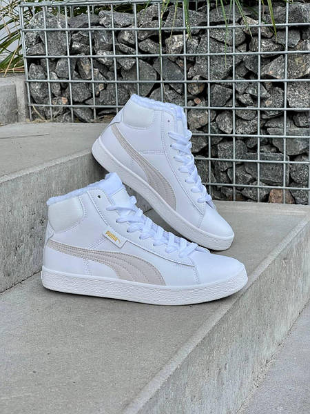 Puma Corduroy Classic Mid White