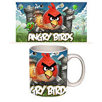 Чашка біла Злі пташки Angry Birds (z1186)