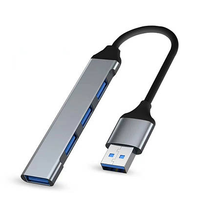 Хаб (концентратор) BYL-2013U USB на 4 USB 3.0 Silver (DC6919), фото 3