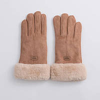 Рукавички зимові, універсальний розмір, сенсорні жіночі рукавички, Khaki
