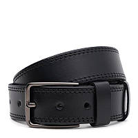 Чоловічий шкіряний ремінь Borsa Leather 125v1fx63-black