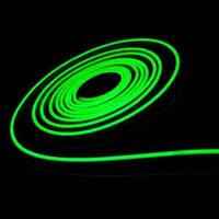 Світлодіодний неон GT10 12вольт PROLUM Silicone 2835 \ 120 IP68 10Вт 6x12мм зелений
